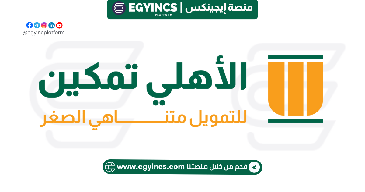 وظائف مسئول تمويل فروع الاهلى تمكين بمحافظات وجه قبلى Al-Ahly Tamkeen finance officer Jobs in Upper Egypt governorates